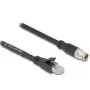 Cavo di rete DeLOCK 80577 M12 a RJ-45 Cat5e 1 m nero