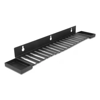Fissacavo DeLOCK 67180 a parete nero 72 mm x 401 mm x 12 mm