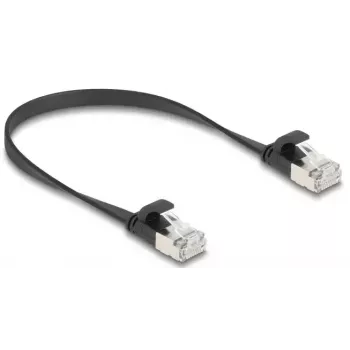 Cavo di rete DeLOCK 81161 RJ-45 Cat6a 0,25 m nero