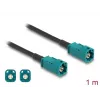 Cavo coassiale DELOCK 90678 HSD Z su HSD Z, 1 m, nero/blu