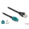 Cavo coassiale DELOCK 90697 — 1 m, HSD Z su RJ-45, nero/blu