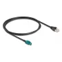 Cavo coassiale DELOCK 90697 — 1 m, HSD Z su RJ-45, nero/blu