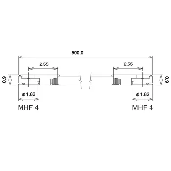 Cavo coassiale DeLOCK 89646 0,5 m MHF IV HSC MXHP32