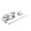 Delock 90938 Modulo Keystone da RJ45 a LSA Cat.6A, angolato a 45 gradi, schermato, passaggio cavo a 180 gradi, senza attrezzi