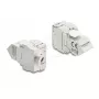 Delock 90938 Modulo Keystone da RJ45 a LSA Cat.6A, angolato a 45 gradi, schermato, passaggio cavo a 180 gradi, senza attrezzi