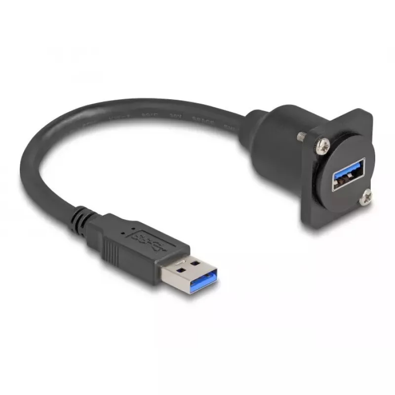 Cavo USB DeLOCK D-Type connettore maschio Type-A a connettore femmina Type-A 20 cm 5 Gbit/s