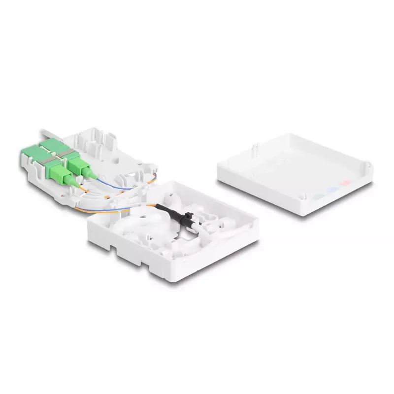 Presa in fibra ottica DeLOCK 2 x SC/APC simplex 20 m cavo
