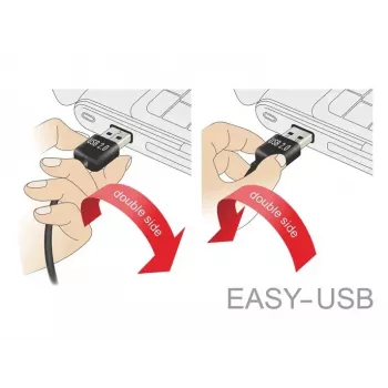 Cavo USB DeLOCK 83851 USB 2.0 3 m USB A Micro-USB B nero