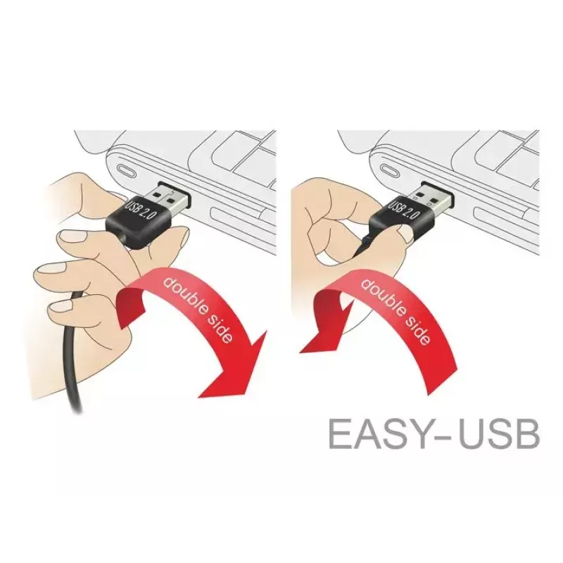 Cavo USB DeLOCK 83856 USB 2.0 2 m USB A Micro-USB B nero
