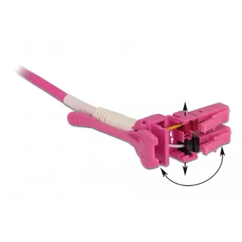 Cavo in fibra ottica DeLOCK 85134 3 m LC rosa