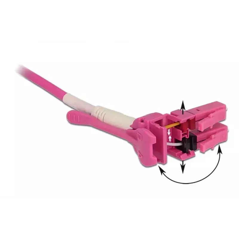 Cavo in fibra ottica DeLOCK 85134 3 m LC rosa
