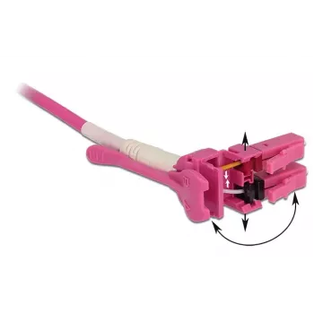 Cavo in fibra ottica DeLOCK 85136 10 m LC rosa