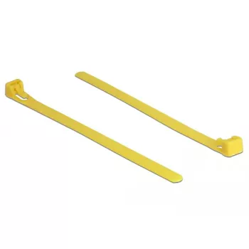 Fascetta fermacavi riutilizzabile DELOCK 18760 — nylon, 150×7,5 mm, giallo, 100 pezzi