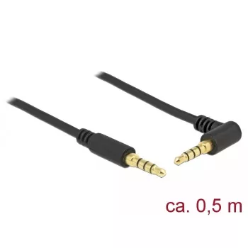 Cavo audio DeLOCK 85607 0,5 m 3,5 mm nero