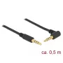 Cavo audio DeLOCK 85607 0,5 m 3,5 mm nero