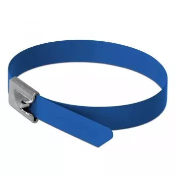 Fascetta fermacavi DeLOCK 18798 acciaio blu 300 mm 10 pezzi