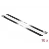 Fascetta fermacavi DeLOCK 18814 acciaio inox nero 300 mm 10 pz.