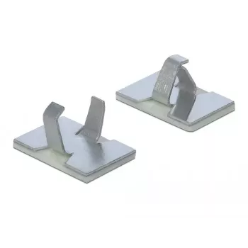 Fermacavo DeLOCK 60183 argento 10 pz.