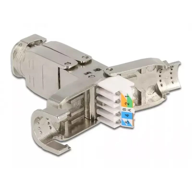 Accoppiatore per cavi di rete DeLOCK Cat.6A STP senza utensili