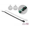 Fascette per cavi DeLOCK 19464 L 110 x L 2,5 mm 100 pz.