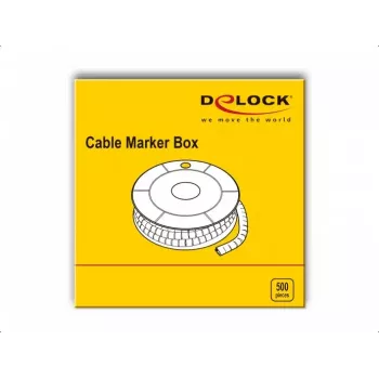 Marcatori per cavi DeLOCK 18355 giallo plastica 500 pz.