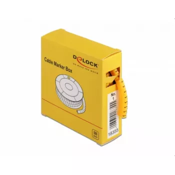Marcatori per cavi DeLOCK 18355 giallo plastica 500 pz.