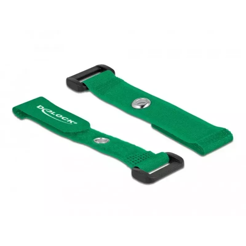 Fascette per cavi in velcro DeLOCK 19541 verde 150 mm 5 pz.