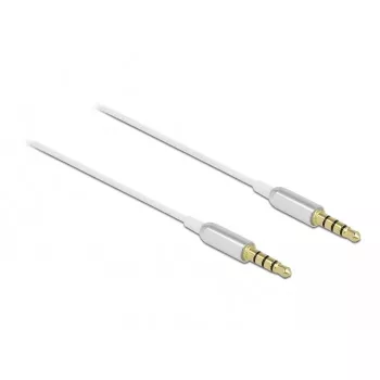 Cavo audio DeLOCK 66073 0,5 m 3,5 mm argento bianco