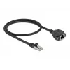Prolunga di rete DeLOCK Cat.6A 50 cm nero