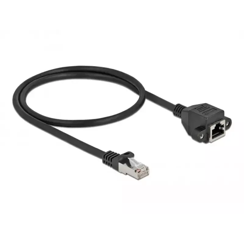 Prolunga di rete DeLOCK Cat.6A 50 cm nero