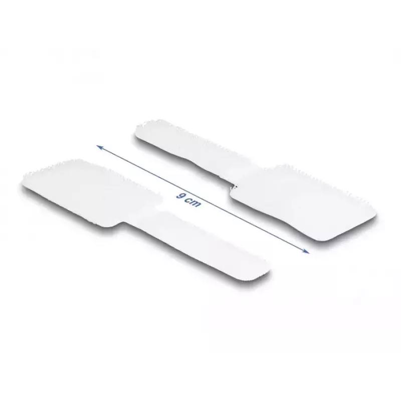 Fermacavi mini in velcro DeLOCK L 90 mm x P 24 mm autoadesivo 10 pezzi bianco