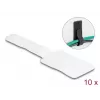 Fermacavi mini in velcro DeLOCK L 90 mm x P 24 mm autoadesivo 10 pezzi bianco