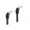 Cavo di rete DeLOCK RJ45 Cat.6A S/FTP 45° piegato verso il basso 1 m nero