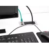 Passacavo DeLOCK con spazzola e 2 x modulo keystone RJ45 Cat.6 alluminio