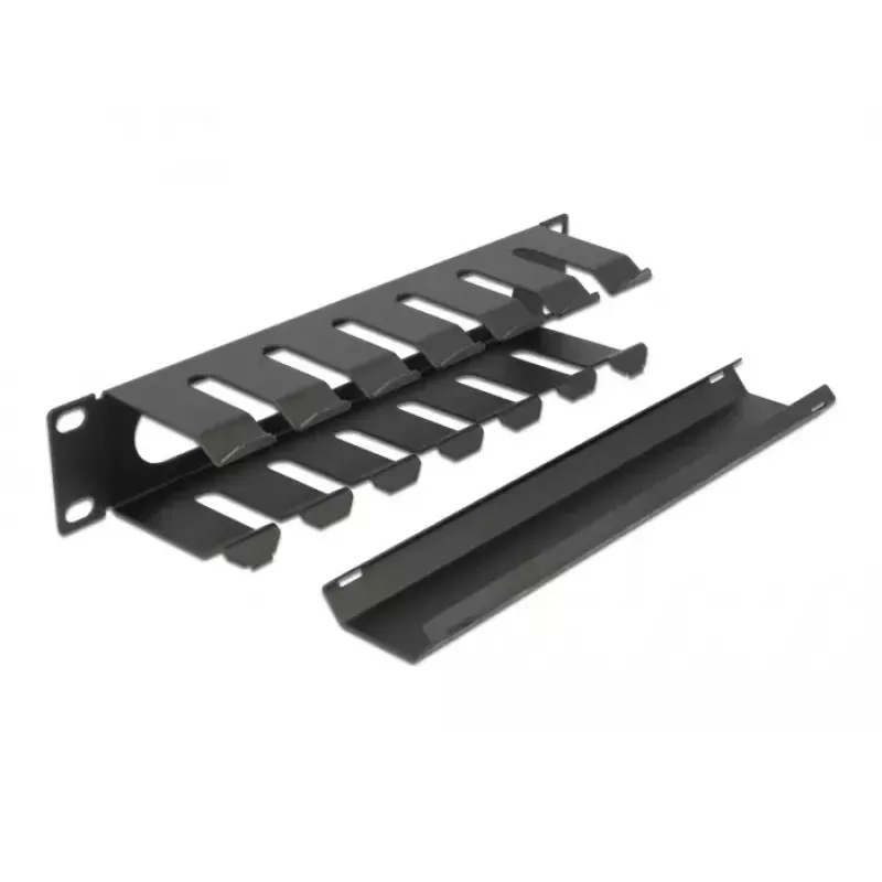 Pannello di gestione cavi DeLOCK 10 pollici 66843 nero