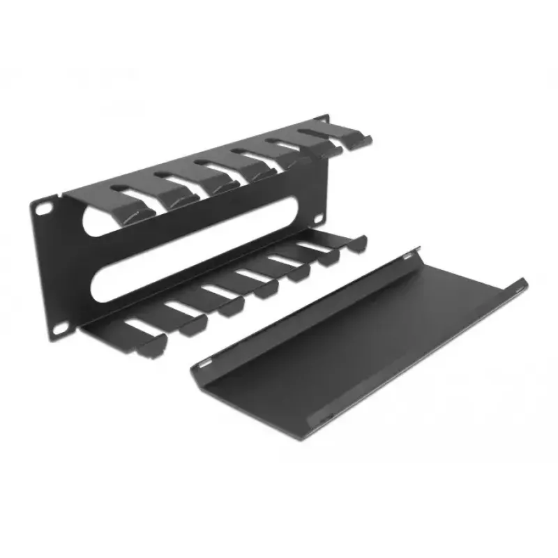 Pannello di gestione cavi DeLOCK 10 pollici 66844 nero