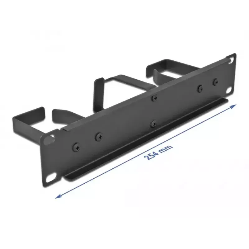 Pannello di gestione cavi DeLOCK 10 pollici 66847 con 3 ganci in metallo
