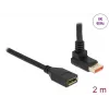 Prolunga DisplayPort DeLOCK 90° piegata verso l'alto 8K 60 Hz 2 m