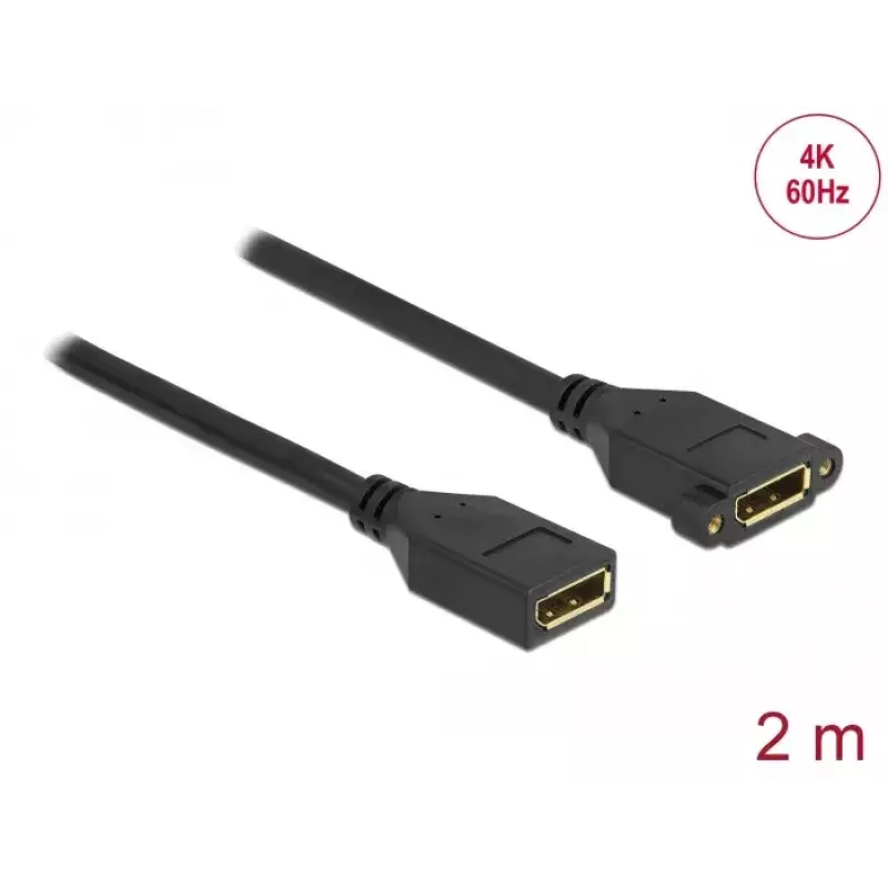 Cavo DisplayPort femmina su femmina per montaggio a pannello DeLOCK 87101