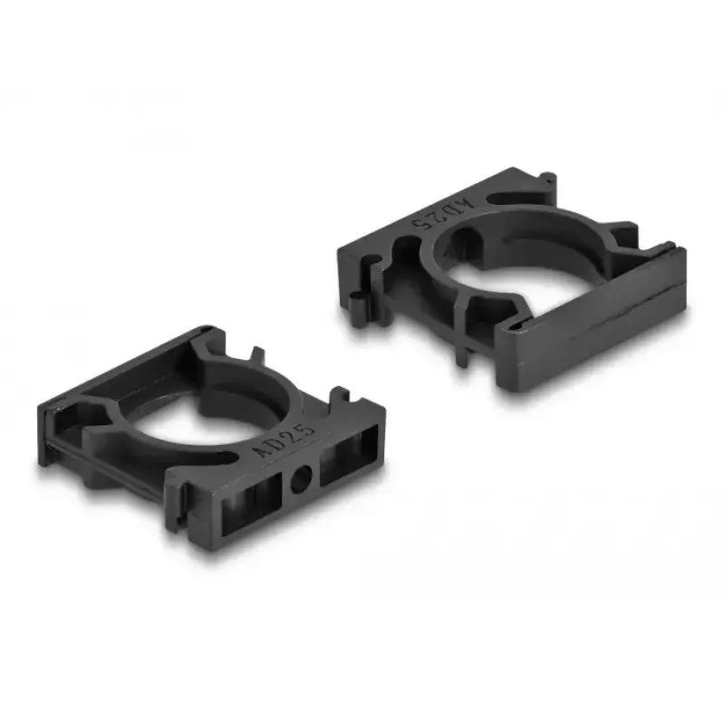 Supporto per cavi DeLOCK 60486 25 mm nero 4 pezzi