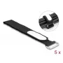 Fissaggio per fascette DeLOCK 19608 chiusura in velcro 305x25 mm nero 5 pezzi