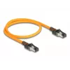 Cavo di rete DeLOCK RJ45 0,5 m Cat6A S/FTP arancione