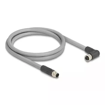 Cavo sensore/attuatore DeLOCK 3 m RST M12 grigio 80544