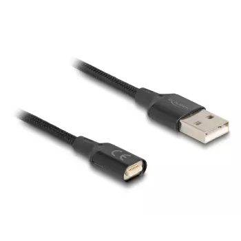 DeLOCK 88167 cavo USB 2.0 Type-A su connettore magnetico 1 m nero
