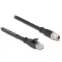 Cavo di rete DeLOCK 80586 M12 su RJ-45 Cat5e 10 m nero