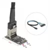 DELOCK scheda adattatore interna M.2 su Mini-SAS 64260, host M.2, uscita Mini-SAS, JMicron JMB585, nero, LED
