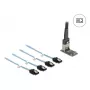 DELOCK scheda adattatore interna M.2 su Mini-SAS 64260, host M.2, uscita Mini-SAS, JMicron JMB585, nero, LED