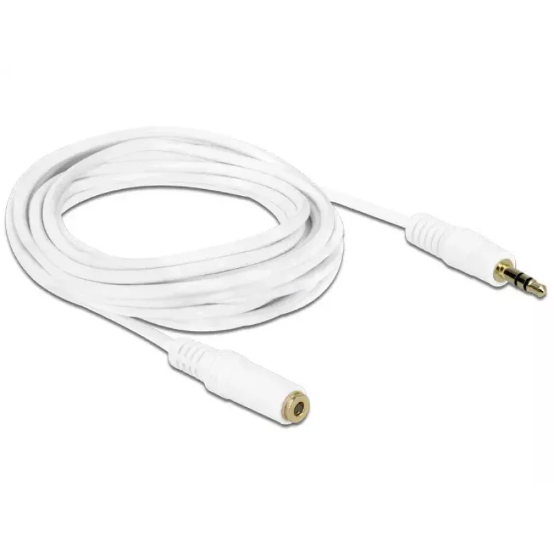 Cavo audio 3,5 mm M-F DeLOCK 83769 3 m bianco