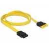 Cavo SATA DeLOCK 0,7 m 2x SATA III SATA 7 pin nero giallo