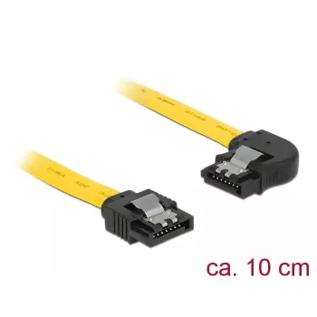 Cavo SATA DeLOCK 83957 0,1 m 7 poli nero giallo
